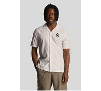 Lyle & Scott Pinstripe Revere Collar Shirt Chalk Talla: M | Camisas Casuales Outlet | Hombre