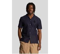 Lyle & Scott Pinstripe Revere Collar Shirt Dark Navy Talla: XS | Camisas Casuales Outlet | Hombre | Azul