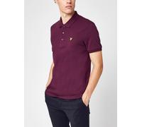 Lyle & Scott Plain Polo Shirt M Burdeos