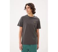 Lyle & Scott Camiseta para hombre lisa con logo Gunmetal XL