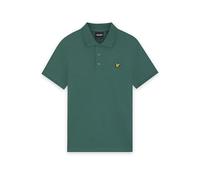 Lyle & Scott Polo liso de algodón de manga corta para hombre, de algodón de alta calidad, 100 %, XS-XXL, Everglade, XL