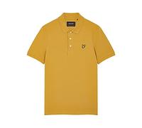 Lyle & Scott Polo liso para hombre, girasol, talla M