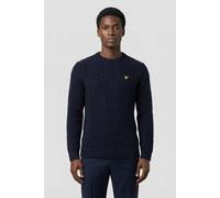 Lyle & Scott Ribbed Cable Knit Jumper Dark Navy Marl Talla: M | Jerséis Outlet | Hombre | Azul