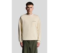 Lyle & Scott Script Brushback Crew Neck Sweatshirt Foam Talla: S | Jerséis Outlet | Hombre