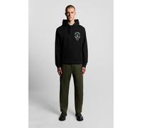 Lyle & Scott Ship Insignia Graphic Hoodie Jet Black Talla: L | Sudaderas con Capucha Outlet | Hombre | Negro