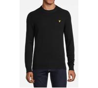 Lyle & Scott Shoulder Detail Crew Neck Knit Jumper Jet Black Talla: S | Jerséis Outlet | Hombre | Negro
