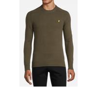 Lyle & Scott Shoulder Detail Crew Neck Knit Jumper Olive Talla: M | Jerséis Outlet | Hombre | Verde