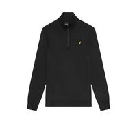 Lyle & Scott - Sudadera con cremallera de 1/4 de algodón con rizo - Sweatshirts & Hoodies - Hombre - Negro - L -