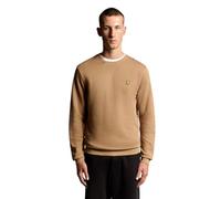 Lyle & Scott Sudadera con logo para hombre Deep Indigo, Tigers Eye., L