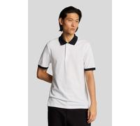 Lyle & Scott Superfine Ringer Polo Shirt White/dark Navy Talla: M | Camisas Casuales Outlet | Hombre | Azul