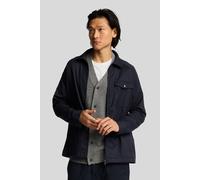 Lyle & Scott Tailored Zip Through Overshirt Dark Navy Talla: S | Chaquetas Finas Outlet | Hombre | Azul