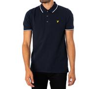Lyle & Scott Tipped Collar Dark Navy Blue Polo Shirt
