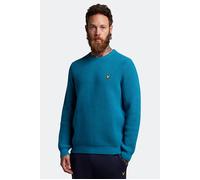 Lyle & Scott Tuck Stitch Knit Peak Blue Talla: M | Jerséis Outlet | Hombre | Azul