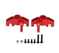Lylithuif 2PCS RC Steering Cup Copa de dirección Profesional de aleación de Aluminio para LOSI Hammer Rey U4 Rock Racer 1/10 RC Car Upgrade Parts Accesorios de Repuesto de Metal duraderos (Roja)