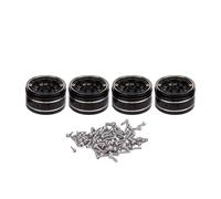 Lylithuif 4 Uds. De Repuesto de Cubo de Rueda de 1 Pulgada para Coche SCX24 1/18 RC, bujes de Coche Modelo Beadlock de latón, 2,7x1,6 cm