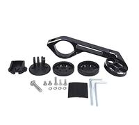 Lylithuif A100 Soporte para Ordenador de Bicicleta Soporte para Ordenador de Bicicleta Soporte telescópico de aleación de Aluminio para cámara Bryton CATEYE y Negro 31,8 mm