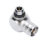 Lylithuif Adaptador de Baja presión para Buceo, Conector Seguro de rotación de 360 Grados de latón Cromado de Primera Calidad para Accesorios reguladores de Equipos BCD de Buceo