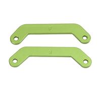Lylithuif Barra de unión de mamparo Delantero Trasero de aleación de Aluminio Piezas de actualización duraderas de Alta Resistencia para Coche Traxxas 1/10 MAXX 2.0 RC Juego de 2 Piezas (Verde)
