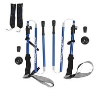 Lylithuif Bastón de Senderismo Bastón de Trekking Bastones de Senderismo de aleación de Aluminio Ajustables, súper livianos y Resistentes, para Caminatas, Escalada, Caminatas, Actividades (Azul)