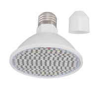 Lylithuif Bombilla LED para cultivo de plantas, 8 W, espectro completo, 200 cuentas, invernadero interior, jardinería, base E27, rojo, azul, UV, IR, blanco, bombillas de luz cálida para el