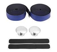 Lylithuif Cinta para manillar de bicicleta Fibra de carbono Durable Amortiguador Antideslizante Envoltura de agarre para bicicleta de carretera Ciclismo Negro Blanco Rojo Naranja 200 cm (Azul)