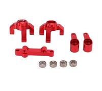 Lylithuif Conjunto de Conjunto de Grupo de dirección de Aluminio de dirección RC de Alto Rendimiento para camión Losi MiniT 2.0 2WD 1/18 Diseño de rodamiento de aleación de Aluminio (Roja)