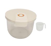Lylithuif Contenedor de almacenamiento de arroz transparente de gran capacidad, Cubo de almacenamiento de arroz sellado, dispensador de granos con tapa para Cocina (11 kg/24,3 libras)