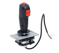 Lylithuif Controlador de joystick de simulador de vuelo Durable aleación de zinc Gamepad Stick para PC Accesorios de juegos de escritorio Máquina de grande Juegos de simulación