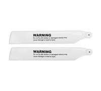 Lylithuif Cuchillas de hélice de helicóptero RC Hélices de Repuesto de plástico Duradero XK K110 K110s K100 Piezas de Repuesto de helicóptero RC Blanco 11x2cm Paquete