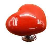 Lylithuif Empujador de botón de inodoro Ayudante de prensa en forma de corazón Descargador de tanque de inodoro higiénico Tope de empuje superior para mujeres con uñas largas Plástico (Roja)