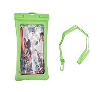 Lylithuif Funda Flotante Universal de TPU Impermeable para Bolsa de teléfono con cordón para Nadar, bucear, navegar, llover, teléfonos móviles de Menos de 7,2 Pulgadas (Verde)