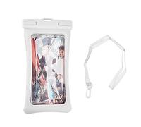 Lylithuif Funda Flotante Universal de TPU Impermeable para Bolsa de teléfono con cordón para Nadar, bucear, navegar, llover, teléfonos móviles de Menos de 7,2 Pulgadas (Blanca)
