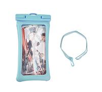 Lylithuif Funda Flotante Universal de TPU Impermeable para Bolsa de teléfono con cordón para Nadar, bucear, navegar, llover, teléfonos móviles de Menos de 7,2 Pulgadas (Azul)