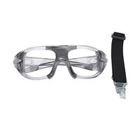 Lylithuif Gafas deportivas de seguridad antigolpes baloncesto lentes de PC gafas protectoras para fútbol al aire fútbol a prueba de viento a prueba de a prueba de rayos UV resistente a (Gris)