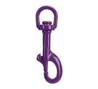 Lylithuif Gancho de presión con cáncamo Giratorio, Acero Inoxidable 316, Grado Marino, cáncamo Giratorio Redondo, Clip de Buceo de un Solo Extremo para Buceo, Pesca, navegación, llaveros, (Púrpura)