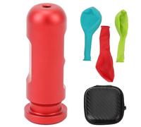 Lylithuif Herramienta de Entrenamiento de ecualización del oído Aleación de Aluminio Equilibrio de presión del oído Herramienta de práctica Auxiliar para Snorkel Submarino Buceo (Roja)