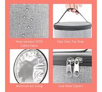 Lylithuif Horno portátil Calentador de Alimentos para automóvil de 12 V Mini Horno Personal con Pantalla Digital Temperatura preestablecida Calefacción eléctrica para automóvil Fiambrera