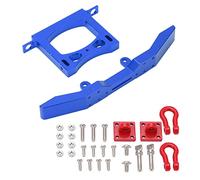 Lylithuif Juego de Parachoques de Metal RC Defensor Delantero Trasero de aleación de Aluminio de Alta Resistencia para WPL B14 B16 Q60 Q61 1/16 Piezas de Mejora de camión de Control Remoto (Azul)