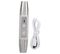 Lylithuif Luz de identificación de joyas Linterna profesional 4 luces Antorcha brillante recargable por USB para detección de joyas Evaluación de piedras preciosas Hecha de acero inoxidable
