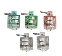 Lylithuif Luz LED para señuelos de Pesca submarina, 5 uds., lámpara atractora de Cebo con Ahorro de energía de Alto Brillo para Pesca Nocturna, plástico, Verde, Rojo, 2x1,2x1,2 cm