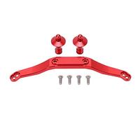 Lylithuif Poste de Montaje del Cuerpo Delantero Trasero RC Reemplazo Universal de aleación de Aluminio Durable Alta Resistencia Rendimiento Estable Soporte de Montaje de Carcasa para 1/10 (Roja)