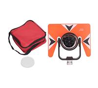 Lylithuif Prisma de inclinación única Perilla de latón inoxidable universal de 64 mm Carcasa de ABS Prisma topográfico para inspección de túneles y metro Construcción de carreteras Minería