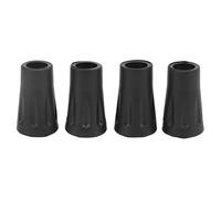 Lylithuif Puntas de bastón de Trekking de Repuesto de Goma, Paquete de 4 Protectores duraderos Antideslizantes Que absorben los Golpes para Bastones de Senderismo con Orificio de 12 mm de