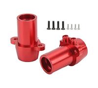 Lylithuif RC Metal Eje Trasero Manga Aleación de Aluminio Alta Resistencia Durable Pieza de Actualización para 1/10 RC Coches Axial RBX10 2 Piezas (Roja)