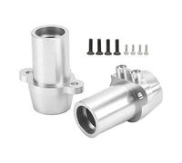 Lylithuif RC Metal Eje Trasero Manga Aleación de Aluminio Alta Resistencia Durable Pieza de Actualización para 1/10 RC Coches Axial RBX10 2 Piezas (Plata)