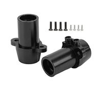 Lylithuif RC Metal Eje Trasero Manga Aleación de Aluminio Alta Resistencia Durable Pieza de Actualización para 1/10 RC Coches Axial RBX10 2 Piezas (Negra)