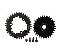 Lylithuif RC Spur Gear Piñón Set 35T Acero M1.5 Durable Resistente al Desgaste Rodamiento Suave Bajo Ruido para TRAXXAS 1/5 6S 8S Vehículo de Control Remoto (30T)