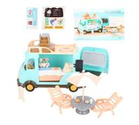Lylithuif RV Autocaravana Juguetes Alta Simulación Playa Modelo Coche Juguete con Ruedas Móviles Juego Imaginativo para Aventuras en la Playa Plástico Durable Niños Niños Niñas