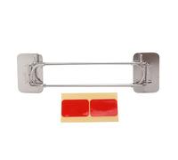 Lylithuif RV Corner Storage Bar Stainless Steel Adjustable Steel Rod with Hook for Securing Items in RV Travel Automobiles and Home Refrigerators Closets Cabinets