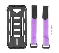 Lylithuif Soporte de batería RC Placa de Montaje Duradera Liviana de aleación de Aluminio para Axial SCX10 90046 90047 D90 1/10 RC Crawler Negro 142x59x14 mm